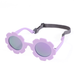 0-24 Months Polarizrd Round Sun Flexible Bendable Flower Baby Polarized Sunglasses with Strap for Newborn Infant_viptrois.com