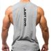 Men's Big Slit Sports Vest Bodybuilding Fitness Running Tank Top Sleeveless Gym Workout Clothing_viptrois.com