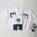 Cross Border American European Parent Child Clothing Summer Family Clothing Family Of Three Or Four Mother And Daughter Short Sleeved T Shirt_viptrois.com