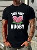This Guy Loves Rugby Sports Banter Fan Unofficial Mens T Shirt Choose From 15 Colour Options Versatile Streetwear Comfortable Stylish Slightly_viptrois.com