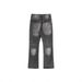 Men's Clothing Retro Vintage Washed Black 646 Flared Jeans_viptrois.com