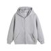 Unisex Heavyweight Zip-Up Hoodie – Dual-Zipper Streetwear Jacket With Kangaroo Pockets (Polyester, Black/Navy/Heather Grey, M-3XL)_viptrois.com