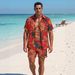 Plus Size Men's 3D Printed Loose Shirt Summer Beach Style Popular Short Set Casual Clothing_viptrois.com