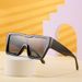 Fashion High-end One-piece Black Large-frame Square UV-proof Sunglasses, New Trendy Women's Sunglasses_viptrois.com