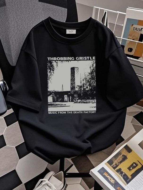 Throbbing Gristle Music From T Shirt Black Size S M L 234XL Cotton ZZ1247 Streetwear Homme Soft Designer Clothes Comfortable Fashion Stretched_viptrois.com
