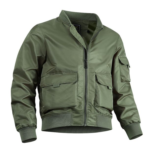 Men's Clothing Large Pocket MA 1 Pilot Men's Spring and Autumn Fashion Brand Workwear Jacket Loose Baseball Men's Jacket_viptrois.com