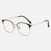 Men's New Fashion Korean Square Literary Metal Flat Mirror Anti Blue Light Glasses Frame Men_viptrois.com