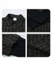 Vintage Personality Ins2025 Spring New American Retro Loose Heavy Industry Striped Fake Two-piece Long-sleeved Shirt_viptrois.com