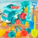 New Children's Beach Toy Set Seaside Sand Play Water Beach Bucket Digging Soil Digging Sand Shovel Hourglass Wholesale_viptrois.com