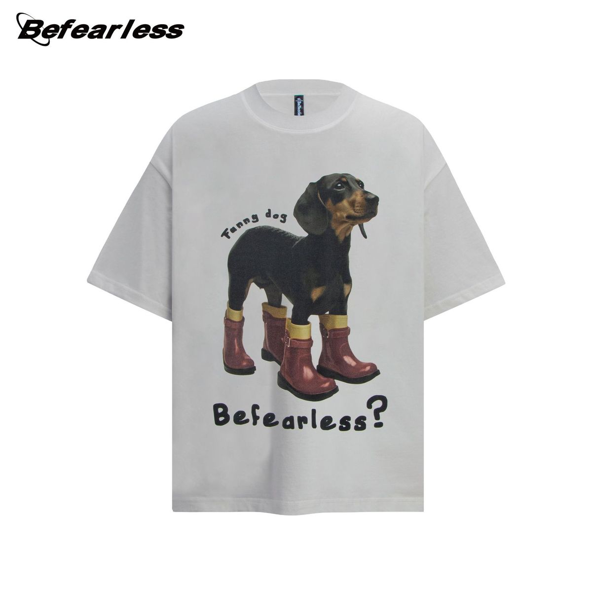 Men's Clothing Cartoon Dachshund Print Short Sleeved T Shirt For Summer Men And Women Loose Casual Couple Tops_viptrois.com