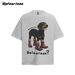 Men's Clothing Cartoon Dachshund Print Short Sleeved T Shirt For Summer Men And Women Loose Casual Couple Tops_viptrois.com