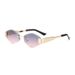 Frameless Retro Trimmed Metal Sunglasses Sunglasses Sun Protection Anti Ultraviolet Visor Spot_viptrois.com
