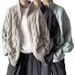 Men’s Oversized Mesh Knit Cardigan – Breathable V-Neck, Lightweight & Stretchy, Black/Khaki/Blue (Sizes S-2XL)_viptrois.com