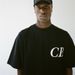 Cole Buxton's niche minimalist fashion label CB letter printed men's and women's OS short sleeved T-shirt_viptrois.com