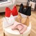 Women's Bags Small Bags Embossed Armpit Bag New Ladies Fashion Casual Handbag Shoulder Bag_viptrois.com