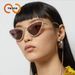 New Personality Cat's Eye Diamond Sunglasses Metal Five Pointed Star Diamond Sunglasses T1340_viptrois.com