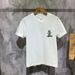Trendy American Printed Teddy Bear Short T-shirt For Men In Summer, Fashionable, Loose, High-end_viptrois.com
