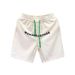 Men's Loose-Fit 5-Inch Breathable Quick-Dry Casual Beach Shorts Trendy Prints White Black Green S-3XL_viptrois.com