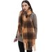 Unisex Shawl Autumnwinter circle shawl with thick coffee Maillard scarf_viptrois.com