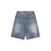 Men's Clothing Deconstructed Washed Distressed Workwear Denim Shorts For Men And Women Retro Loose Straight Shorts_viptrois.com