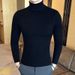 Pure Cross-Border Source European And American New High-Neck Men's Solid Color Twisted Sweater Youth_viptrois.com
