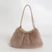 Women's Bags Furry Bag Women Autumn And Winter New Fashion Simple Furry Shoulder Bag Textured Ladies Handbag Tote Bag_viptrois.com