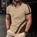Men's Clothing Summer Polo Shirt Button Men's Fashion Sports Polo Shirt_viptrois.com
