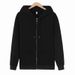 Men's Clothing Zippered Cardigan Hooded Sweatshirt Loose Plus Velvet Thickened Fashion Trend Simple Casual Sweatshirt Jacket_viptrois.com