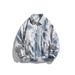 Spring And Autumn Men's Trend Tie-dye Retro Jacket Plus Fat Plus Size Casual Gradual Change Men's Coat_viptrois.com