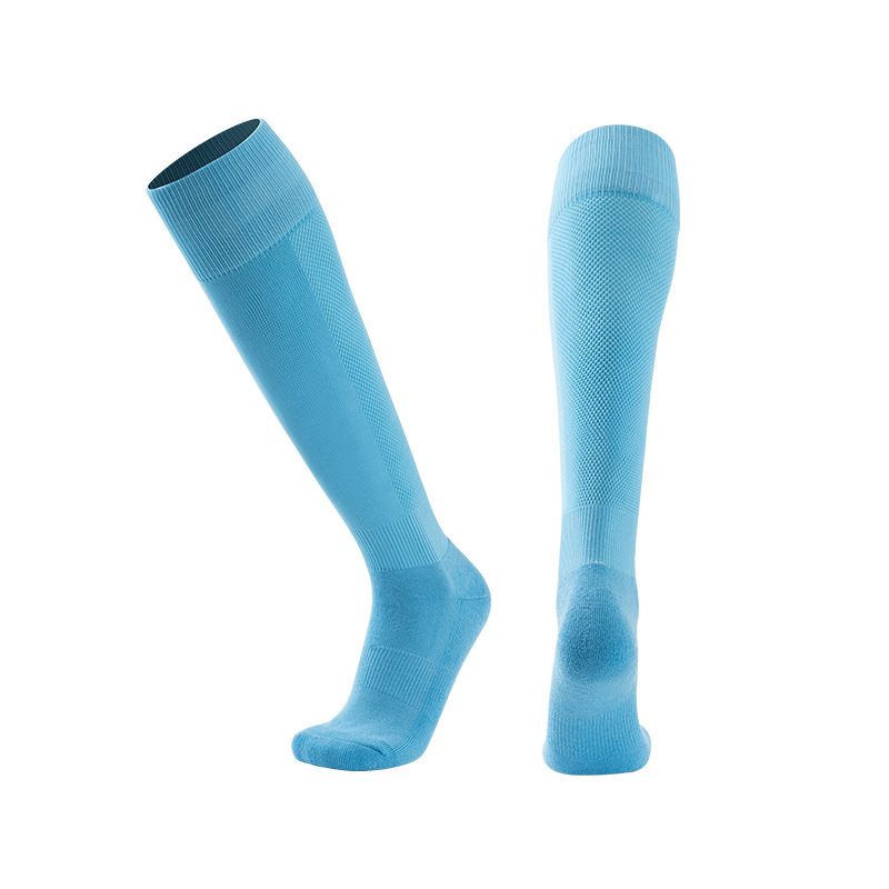 Football Socks Grid Long Tube Football Socks Thick Towel Bottom Over The Knee Socks Adult Children High Tube Socks Professional Training Sports Socks_viptrois.com