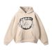 Men's Drop Shoulder Velvet Sweatshirt With Metallic Texture & Letter Print - Comfortable Loose Fit Pullover For Casual Wear_viptrois.com