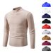 Men's Slim Fit Mock Neck Sweater – Lightweight Knit Pullover For Layering & Standalone Wear_viptrois.com