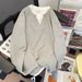 Men's Waffle Knit Long Sleeve T-Shirt - Cleanfit Vintage Style Oversized Casual Top For Spring & Autumn_viptrois.com