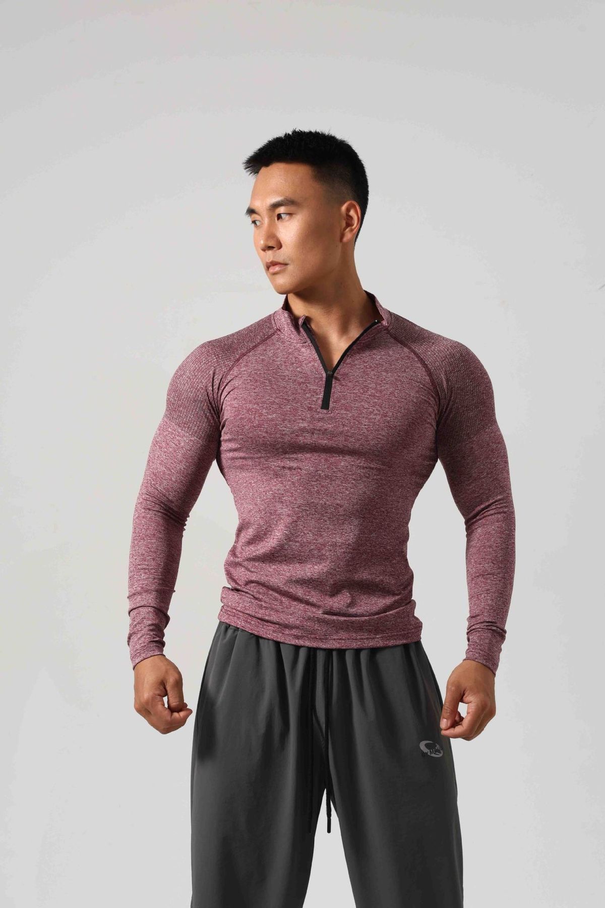 GYMBULL Quick-Dry High-Elasticity Workout Shirt – Breathable, Medium-Thick Compression Fitness Top (230g Cationic Fabric) For Men & Women_viptrois.com