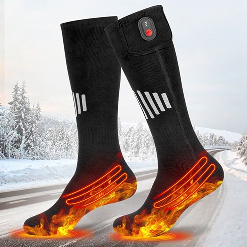 Battery Winter Snow Ski Socks With Heating Function Durable_viptrois.com