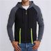 Pure 2025 Spring Large Size Cross-Border New Simple Style Zipper Hooded Casual Personality Men's Sweatshirt Loose Fit_viptrois.com