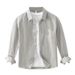 Classic Pure Cotton Basic Casual Long Sleeved Shirt For Men's Versatile Top_viptrois.com