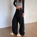 Men's Clothing High Street Wide Leg Black Jeans For Women Summer New Style High Waist Loose Slim Straight Trousers_viptrois.com