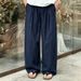 Summer Lyocell Tencel Linen Pants for Men Wide Leg Casual Breathable Long Trousers Cotton Blend Comfortable Fit_viptrois.com