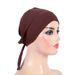 Cotton tie headband hijab base hat Malay gauze scarf H048_viptrois.com