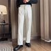 Men's Cleanfit Elastic Waist Dress Pants Trendy American Style Long Curved Flared Trousers_viptrois.com