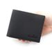 Wallet Card Cases Trendy Casual Simple Wallet Solid Color Large Capacity PU Coin Wallet Fashionable Men's Wallet_viptrois.com