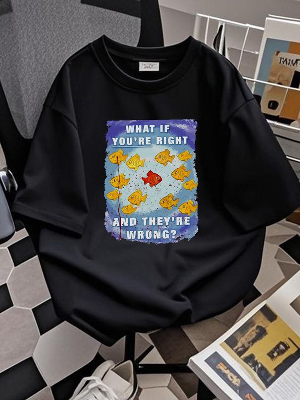 WHAT IF YOU´RE RIGHT AND THEY´RE WRONG T-SHIRT - Coen TV Series Fargo T-Shirt Stylish Comfortable Graphic Fashion Streetwear Stretched Breathable_viptrois.com