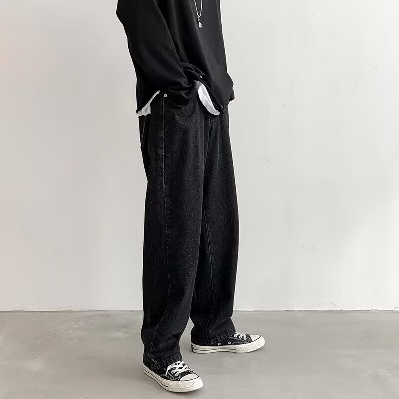 Men's Clothing Retro Jeans For Men New Styles For Spring And Autumn Loose And Casual Straight And Wide Leg Slim And High End_viptrois.com