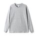 Pulse Round Neck Sweatshirt Unisex Fashion Heavyweight Solid Color Combed Staple Cotton Couple Trendy Brand Base Long Sleeve_viptrois.com