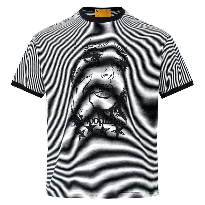 2026 New Heavy Printing Contrasting Color Short-sleeved T-shirt For Men And Women In Summer Loose Casual Fashion_viptrois.com