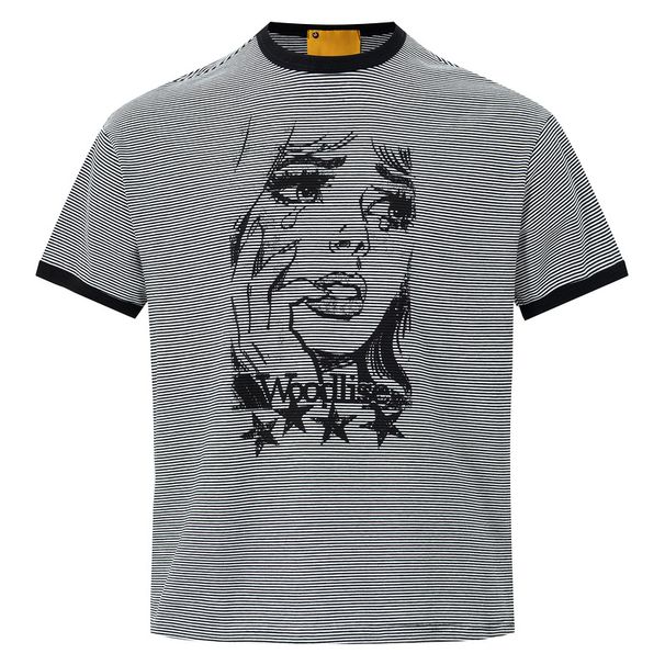 2026 New Heavy Printing Contrasting Color Short-sleeved T-shirt For Men And Women In Summer Loose Casual Fashion_viptrois.com