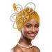New Fashion Elegant Ladies Wedding Dinner Hot Diamond Heavy Muslim Turban Hat_viptrois.com