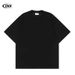 Men's Clothing Solid Color T Shirt High Street Vibe Trendy Brand Heavy Short Sleeve Loose Cleanfit Men's Top_viptrois.com