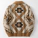 Men's Fashion New Cardigan Knitted Sweater, Autumn And Winter Thickened Retro Jacquard Sweater Jacket_viptrois.com